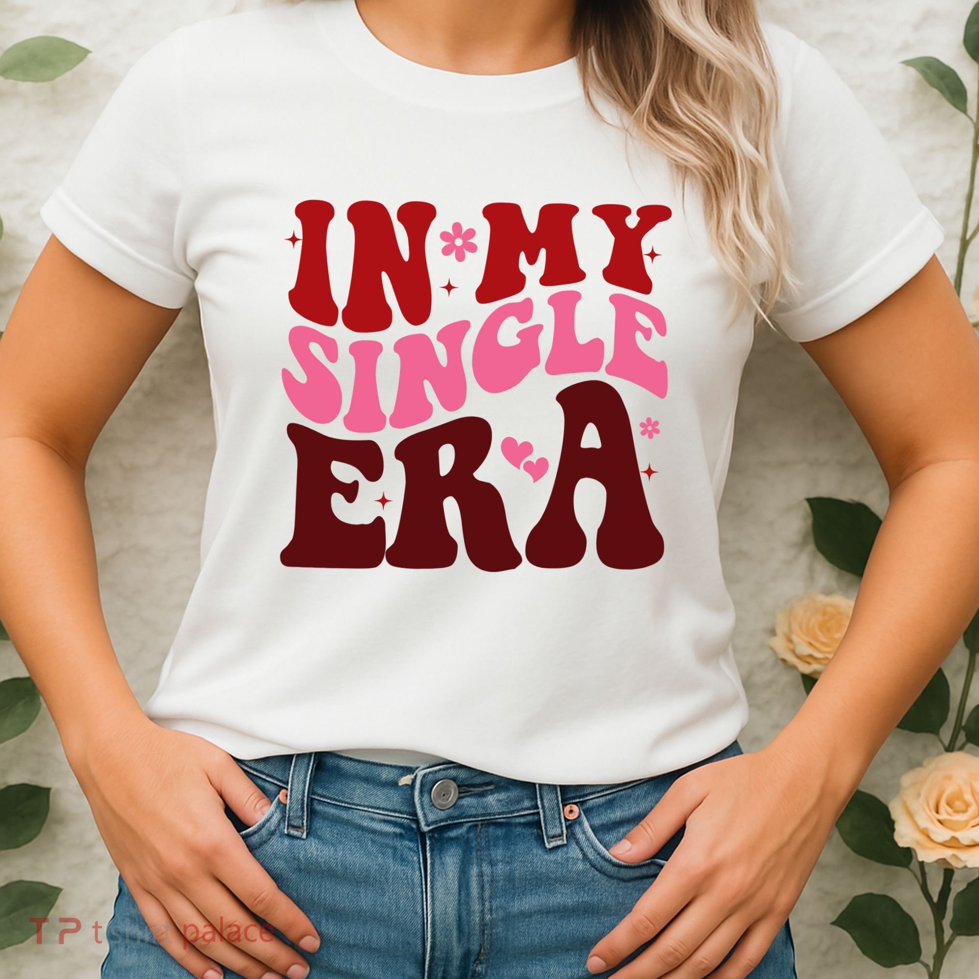 In My Single Era Anti Valentine Groovy Women's T-Shirt