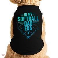 In My Softball Dad Era Softball Team Dad Softball Dads Gift Doggie Tank thumb 0