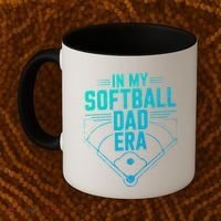 In My Softball Dad Era Softball Team Dad Softball Dads Gift Coffee Mug thumb 2