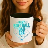 In My Softball Dad Era Softball Team Dad Softball Dads Gift Coffee Mug thumb 3