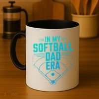 In My Softball Dad Era Softball Team Dad Softball Dads Gift Coffee Mug thumb 4