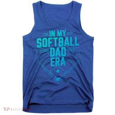 In My Softball Dad Era Softball Team Dad Softball Dads Gift Tank Top