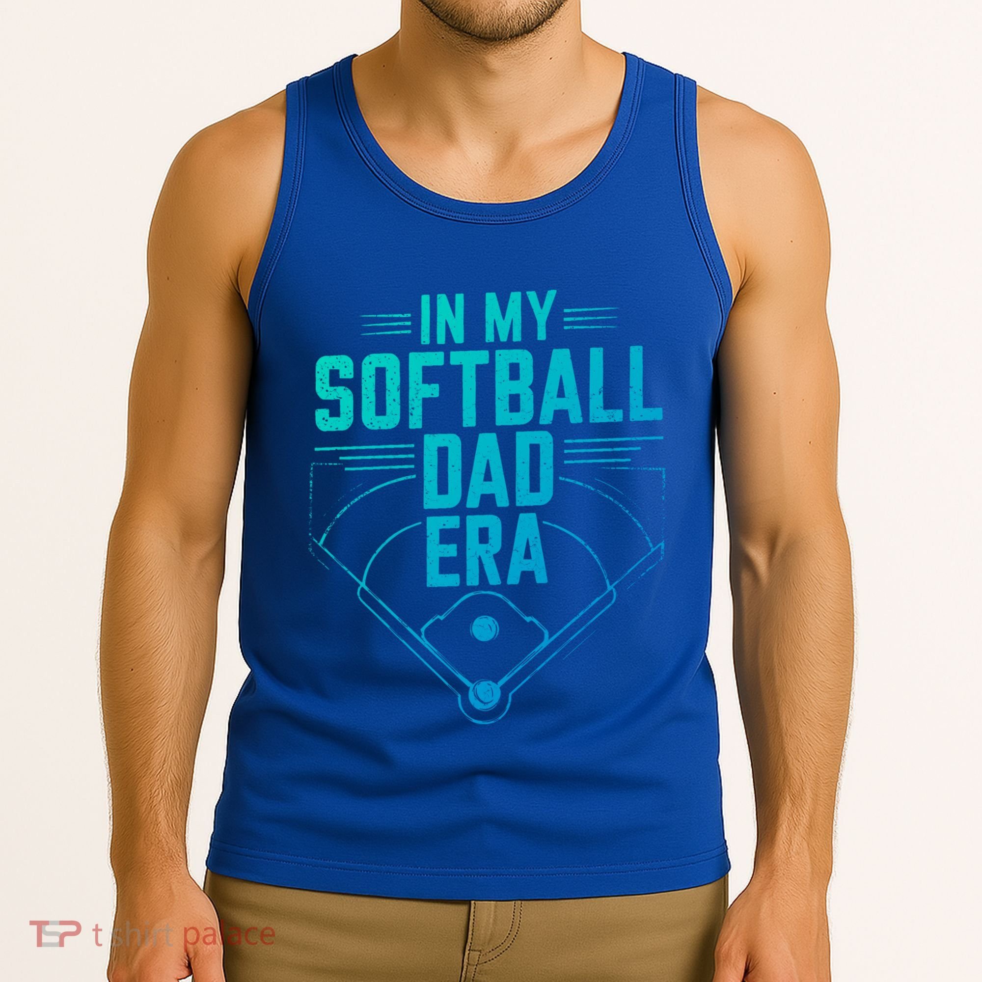 In My Softball Dad Era Softball Team Dad Softball Dads Gift Tank Top