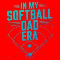 In My Softball Dad Era Softball Team Dad Softball Dads Gift Santa Hat thumb 1