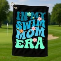 In My Swim Mom Era Golf Towel thumb 1