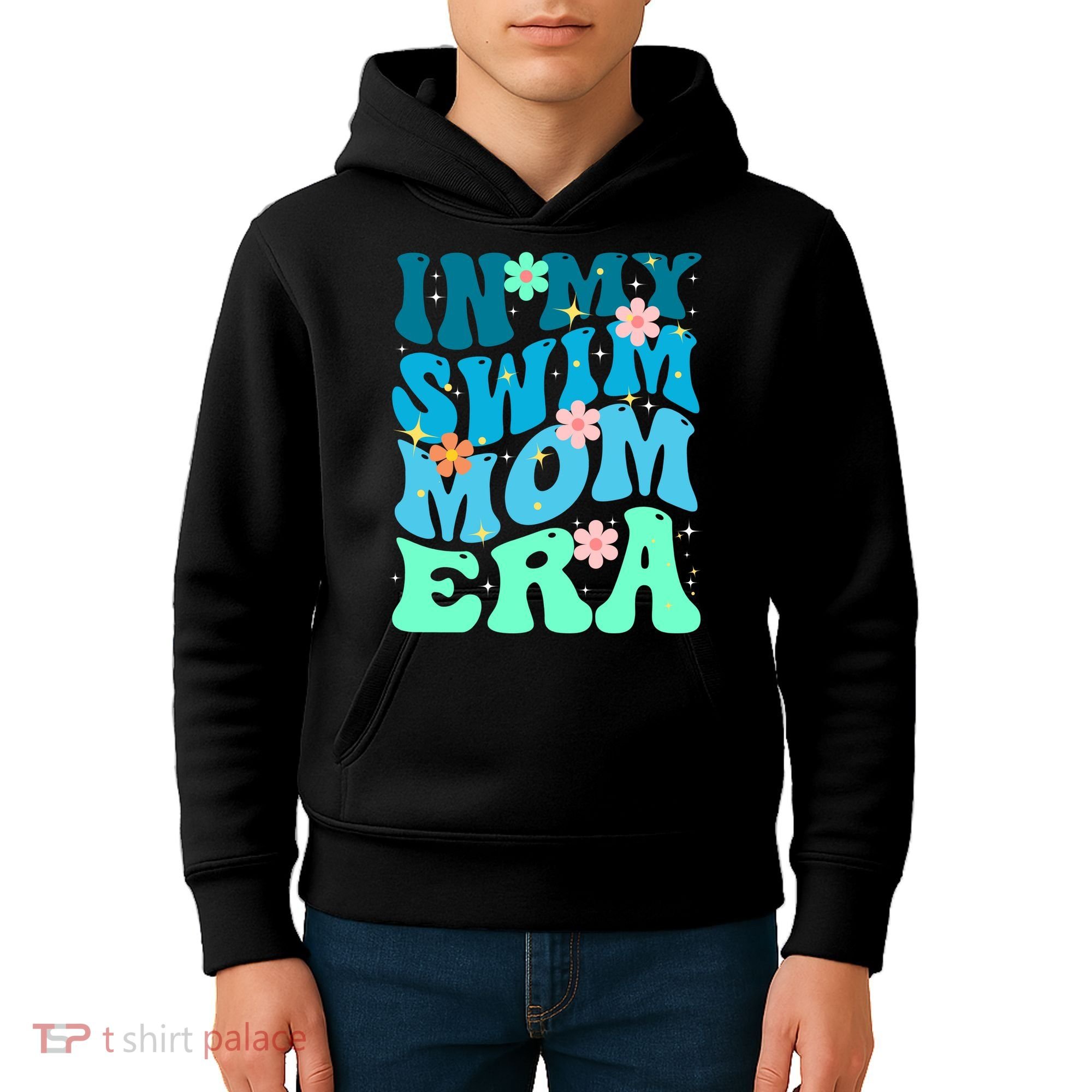 In My Swim Mom Era Kids Hoodie