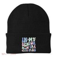 In My Senior Mom Era Class Of 2026 Graduate Retro Groovy Gift Beanie thumb 0