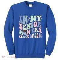 In My Senior Mom Era Class Of 2026 Graduate Retro Groovy Gift Sweatshirt thumb 0