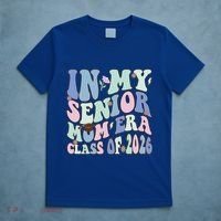 In My Senior Mom Era Class Of 2026 Graduate Retro Groovy Gift T-Shirt thumb 5