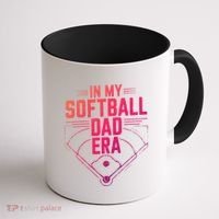 In My Softball Dad Era Softball Team Dad Softball Dads Gift Coffee Mug thumb 1