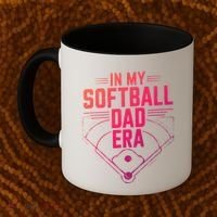 In My Softball Dad Era Softball Team Dad Softball Dads Gift Coffee Mug thumb 2