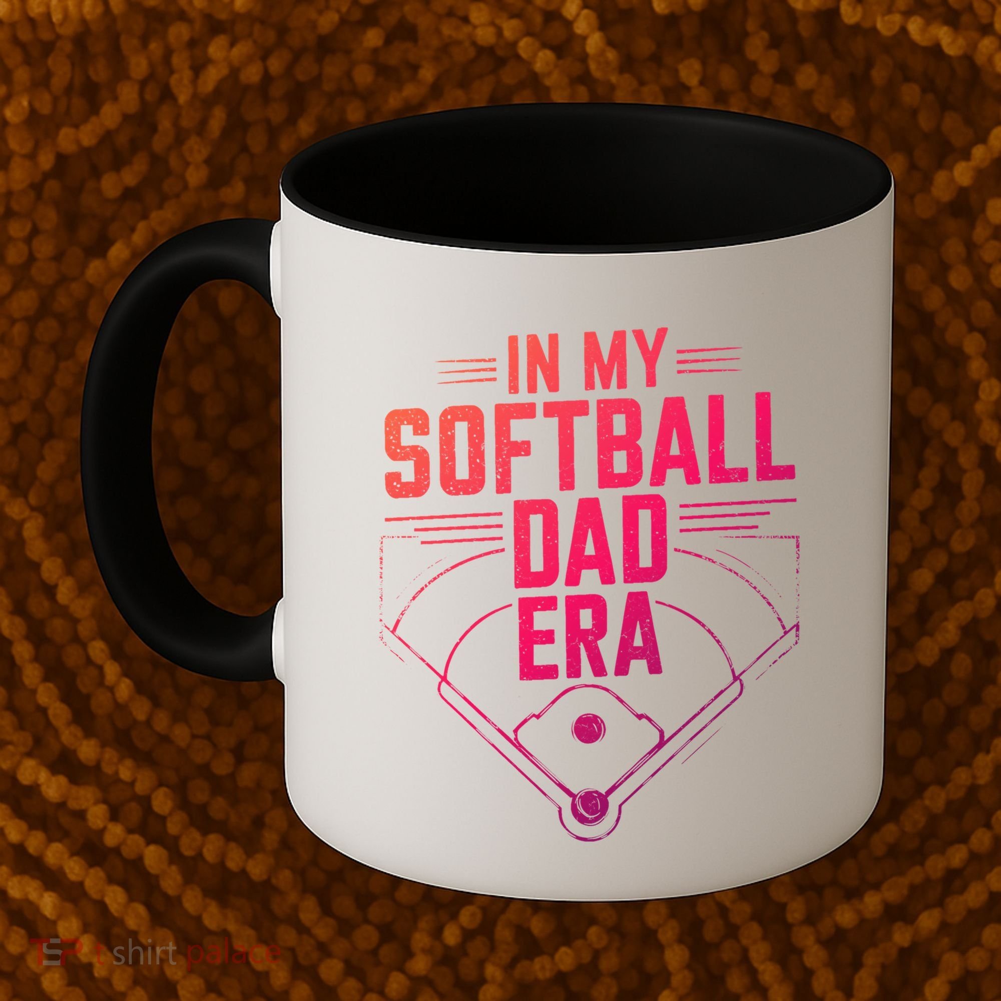 In My Softball Dad Era Softball Team Dad Softball Dads Gift Coffee Mug
