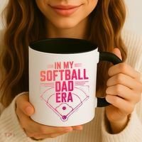 In My Softball Dad Era Softball Team Dad Softball Dads Gift Coffee Mug thumb 3