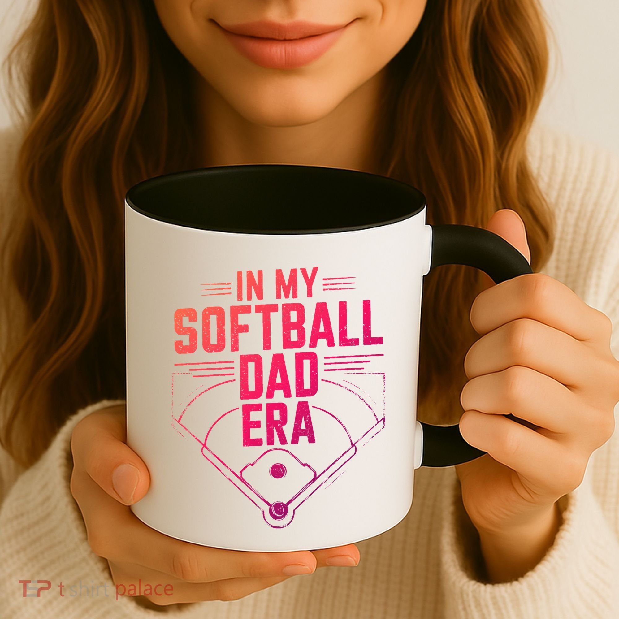 In My Softball Dad Era Softball Team Dad Softball Dads Gift Coffee Mug