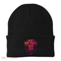 In My Softball Dad Era Softball Team Dad Softball Dads Gift Beanie thumb 0
