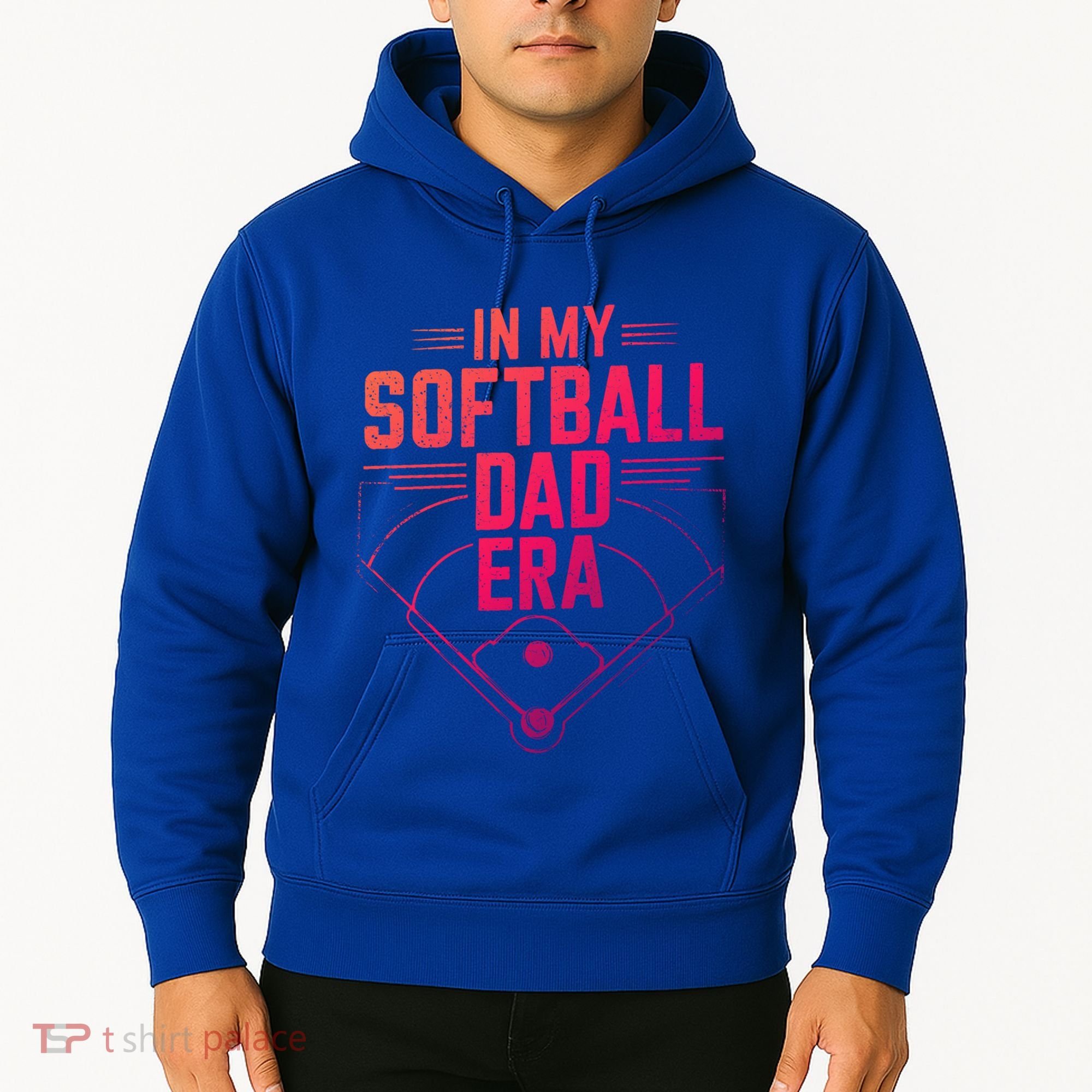In My Softball Dad Era Softball Team Dad Softball Dads Gift Hoodie