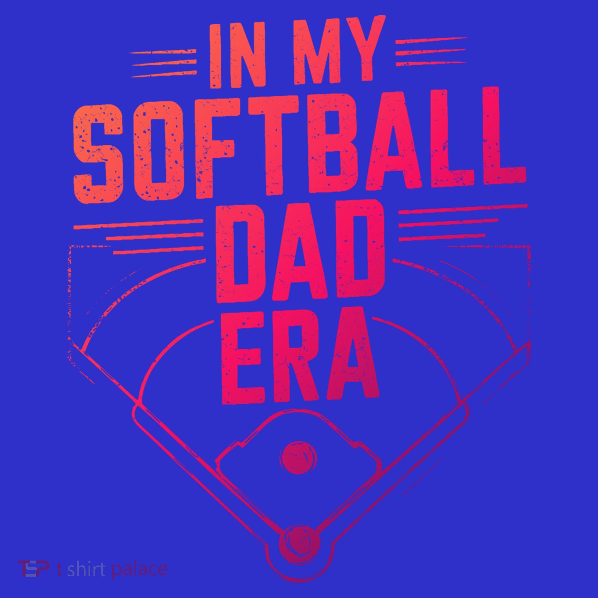 In My Softball Dad Era Softball Team Dad Softball Dads Gift T-Shirt