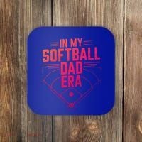 In My Softball Dad Era Softball Team Dad Softball Dads Gift Coaster thumb 0
