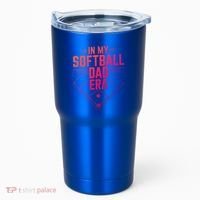 In My Softball Dad Era Softball Team Dad Softball Dads Gift Tumbler thumb 0
