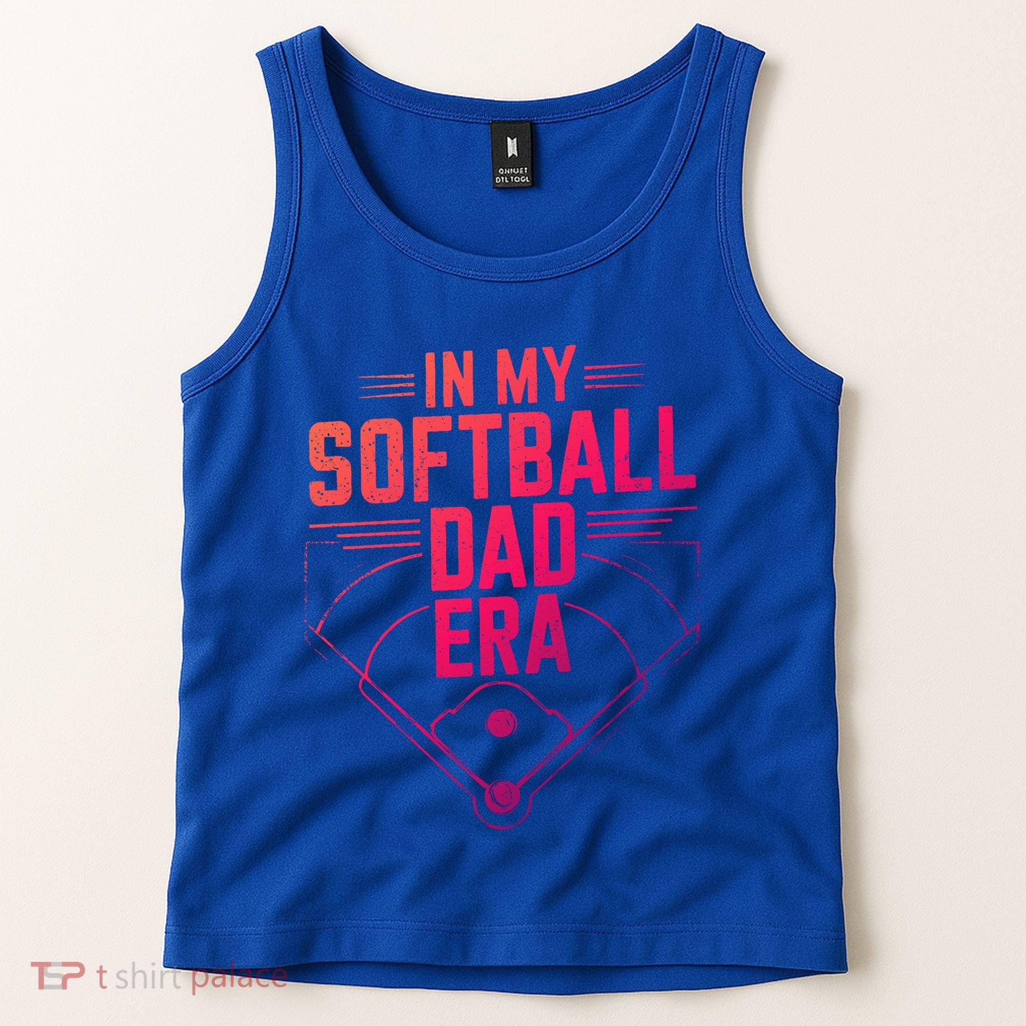 In My Softball Dad Era Softball Team Dad Softball Dads Gift Tank Top