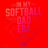 In My Softball Dad Era Softball Team Dad Softball Dads Gift Santa Hat thumb 1