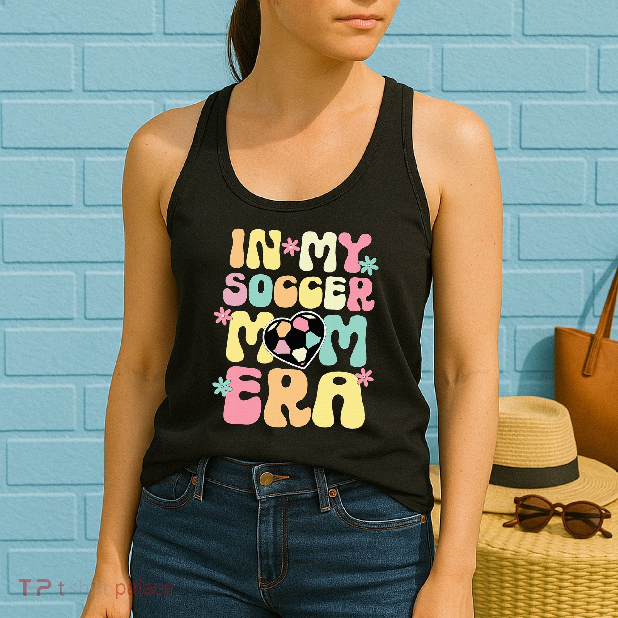 In My Soccer Mom Era Soccer Mama Funny Soccer Game Day Women's Tank Top