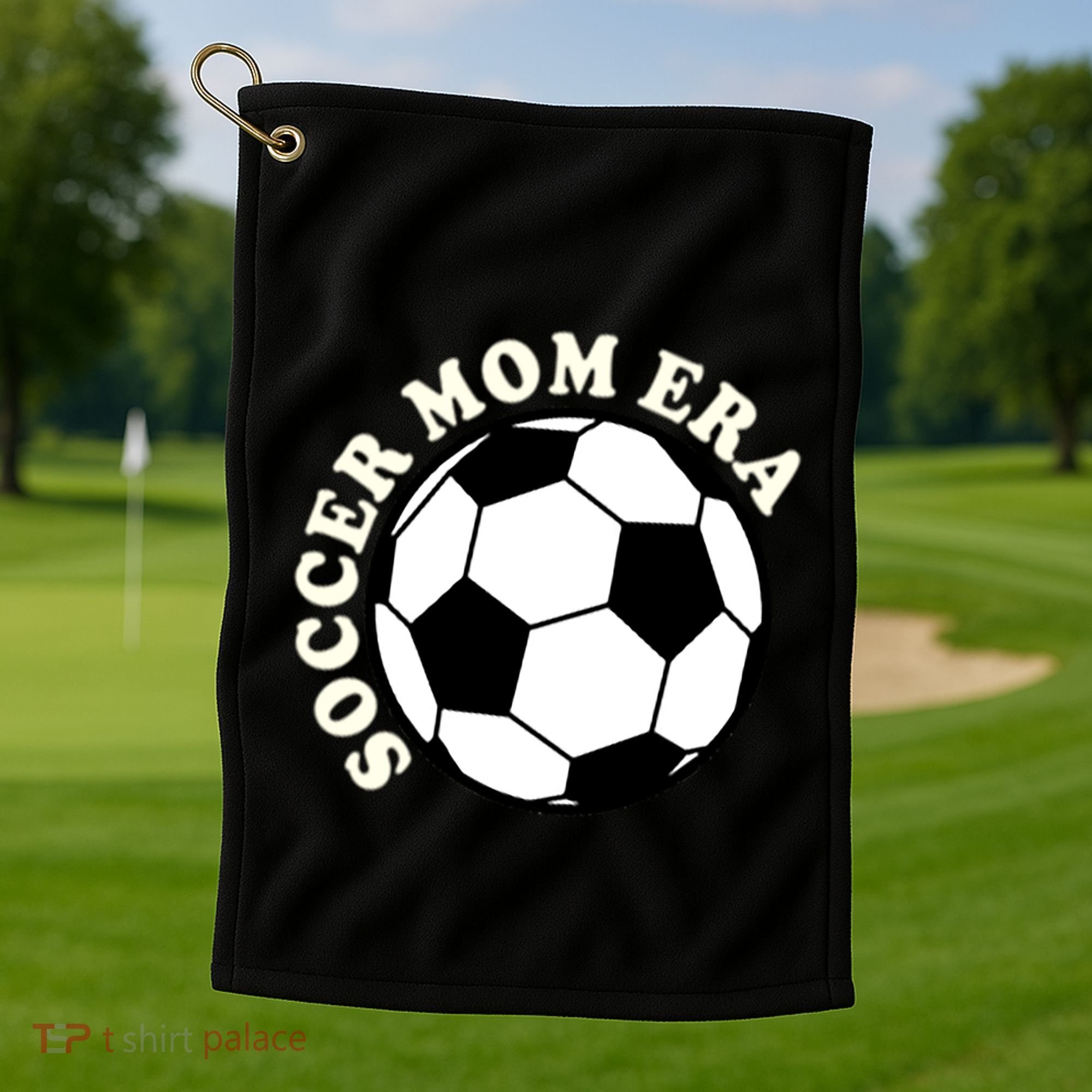 In My Soccer Mom Era Gift Golf Towel