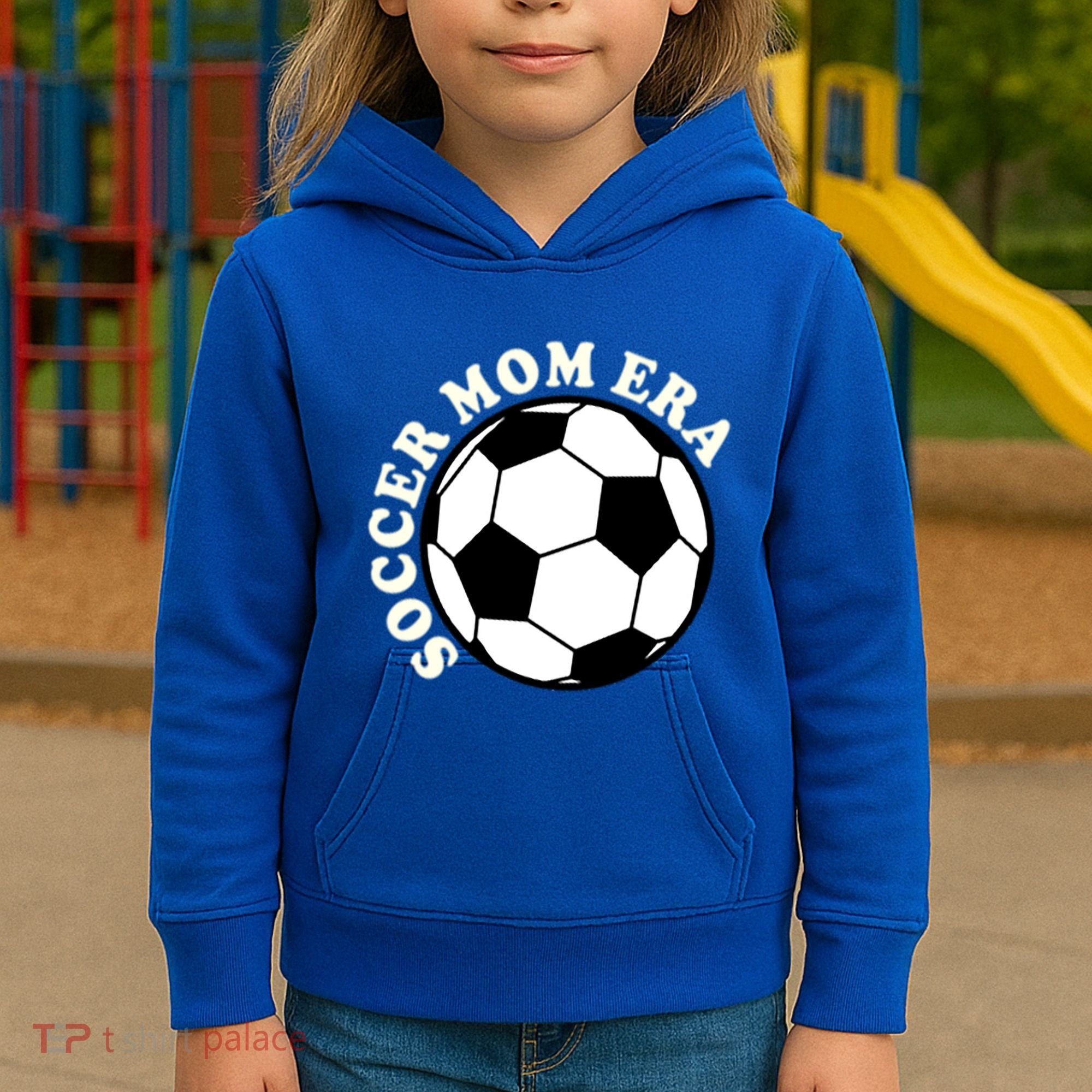 In My Soccer Mom Era Gift Kids Hoodie
