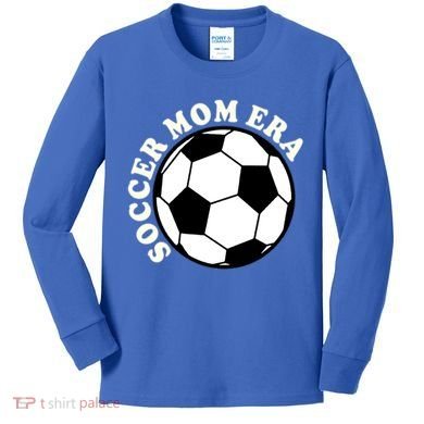 In My Soccer Mom Era Gift Kids Long Sleeve Shirt