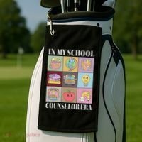 In My School Counselor Era Back To School Teacher Counseling Golf Towel thumb 2