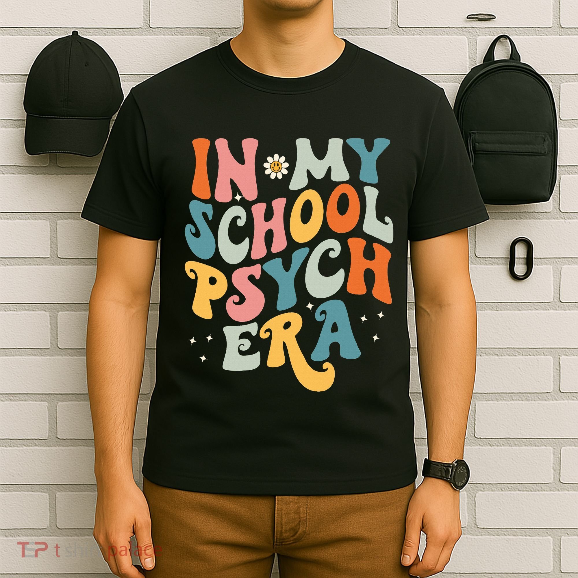 In My School Psych Era Retro School Psychologist Psychology T-Shirt