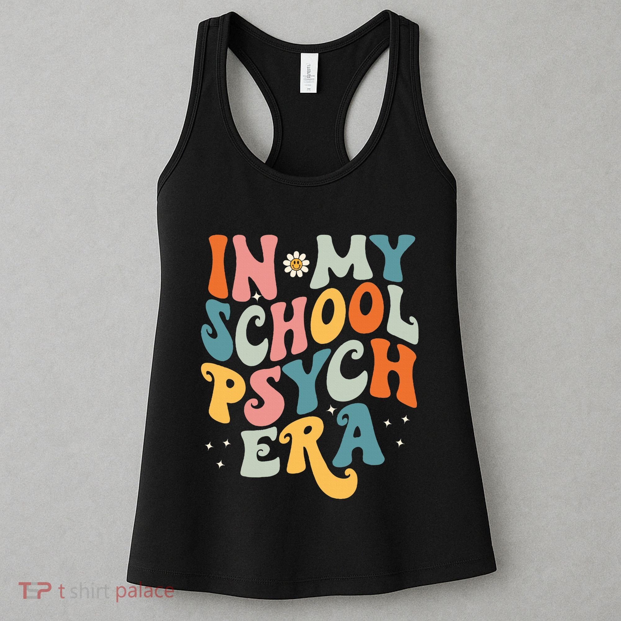 In My School Psych Era Retro School Psychologist Psychology Women's Tank Top