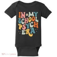In My School Psych Era Retro School Psychologist Psychology Baby Bodysuit thumb 0
