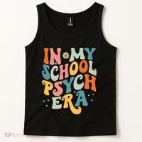 In My School Psych Era Retro School Psychologist Psychology Tank Top thumb 2