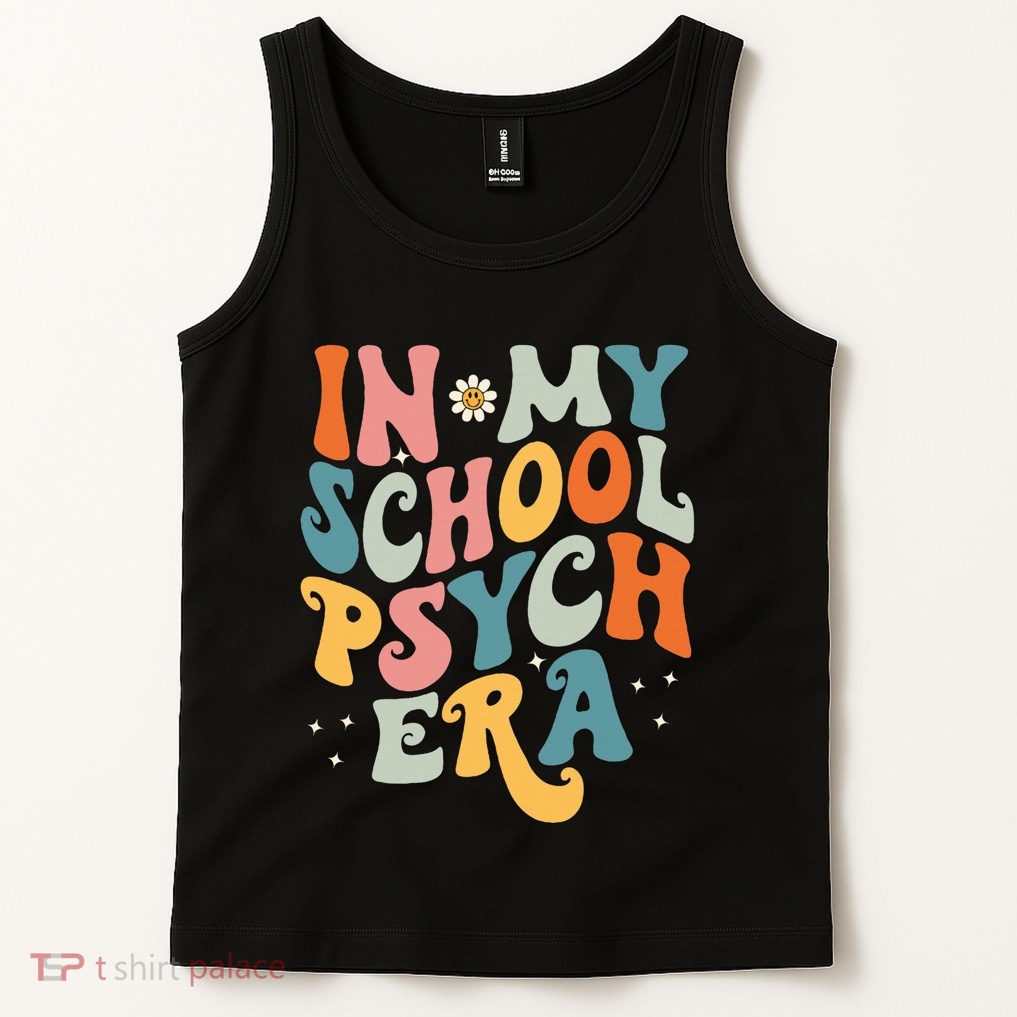 In My School Psych Era Retro School Psychologist Psychology Tank Top