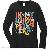 In My School Psych Era Retro School Psychologist Psychology Women's Long Sleeve Shirt thumb 0