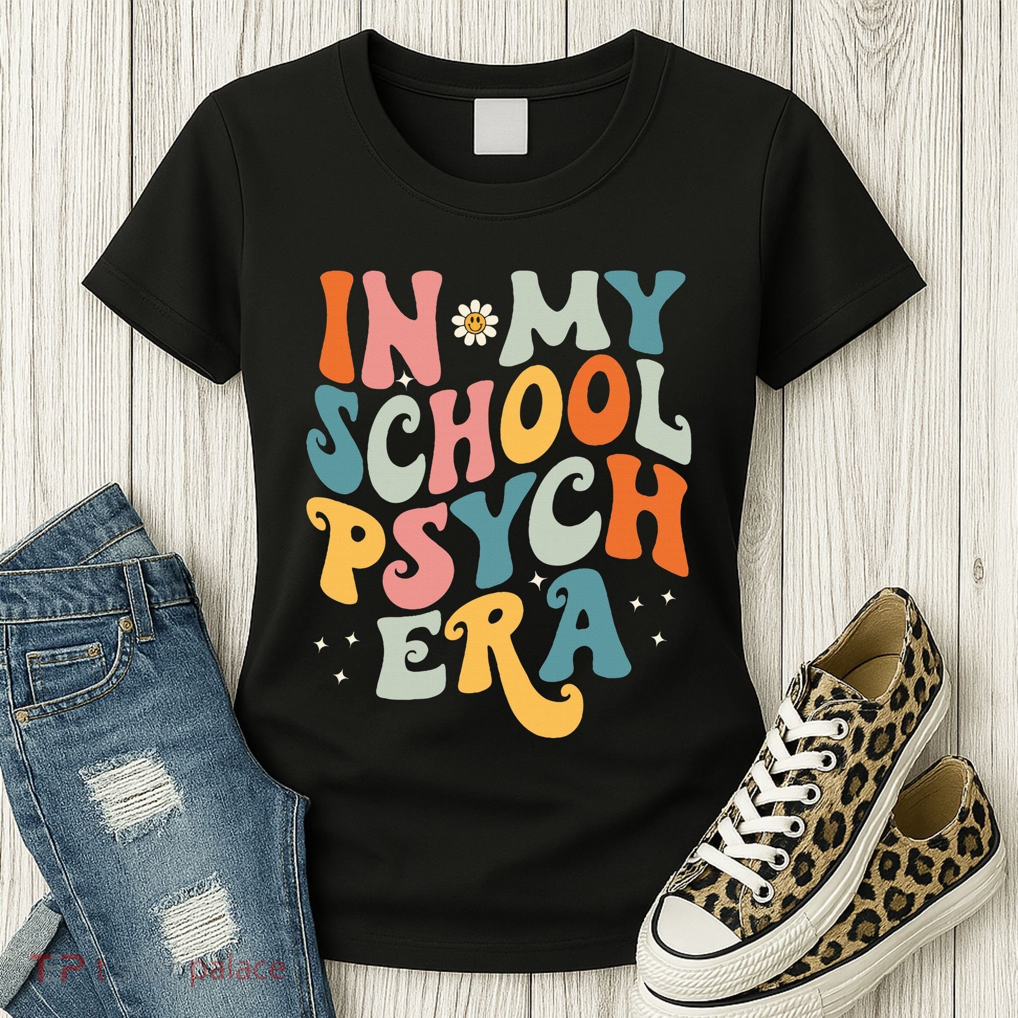 In My School Psych Era Retro School Psychologist Psychology Women's T-Shirt