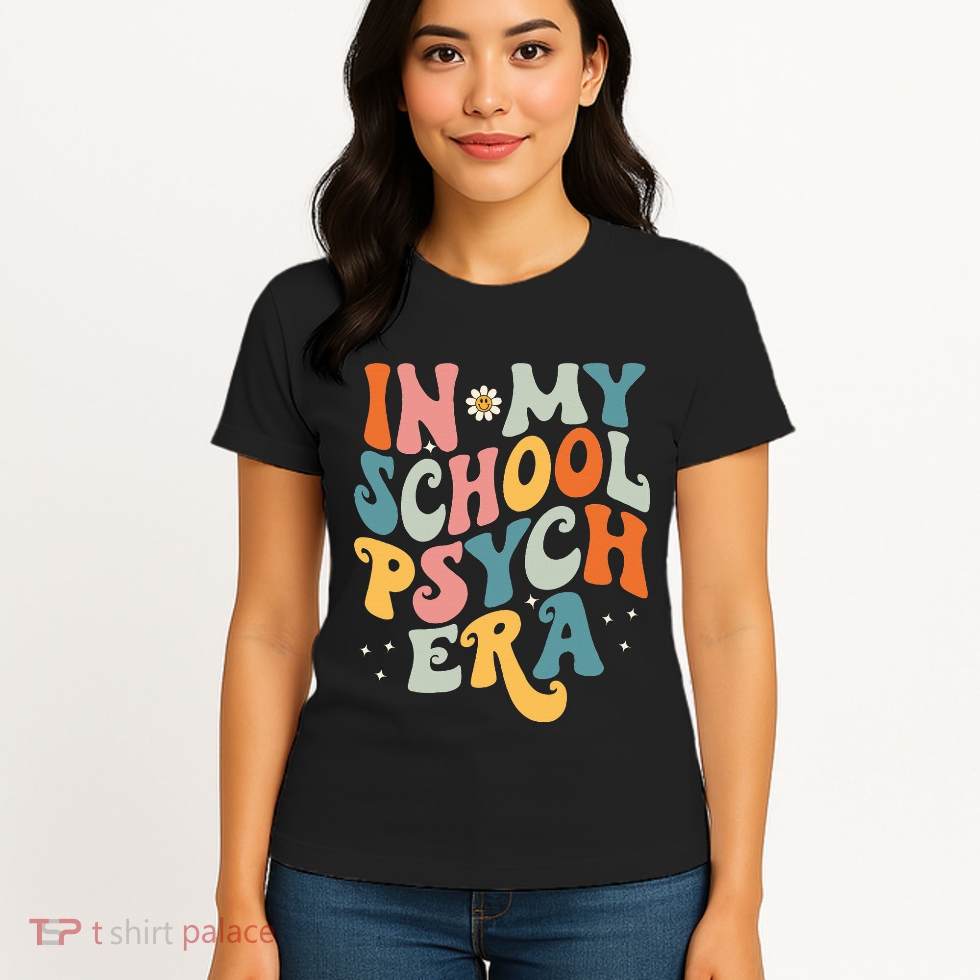 In My School Psych Era Retro School Psychologist Psychology Women's T-Shirt