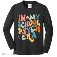 In My School Psych Era Retro School Psychologist Psychology Kids Long Sleeve Shirt thumb 0
