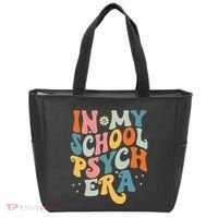 In My School Psych Era Retro School Psychologist Psychology Tote Bag thumb 0