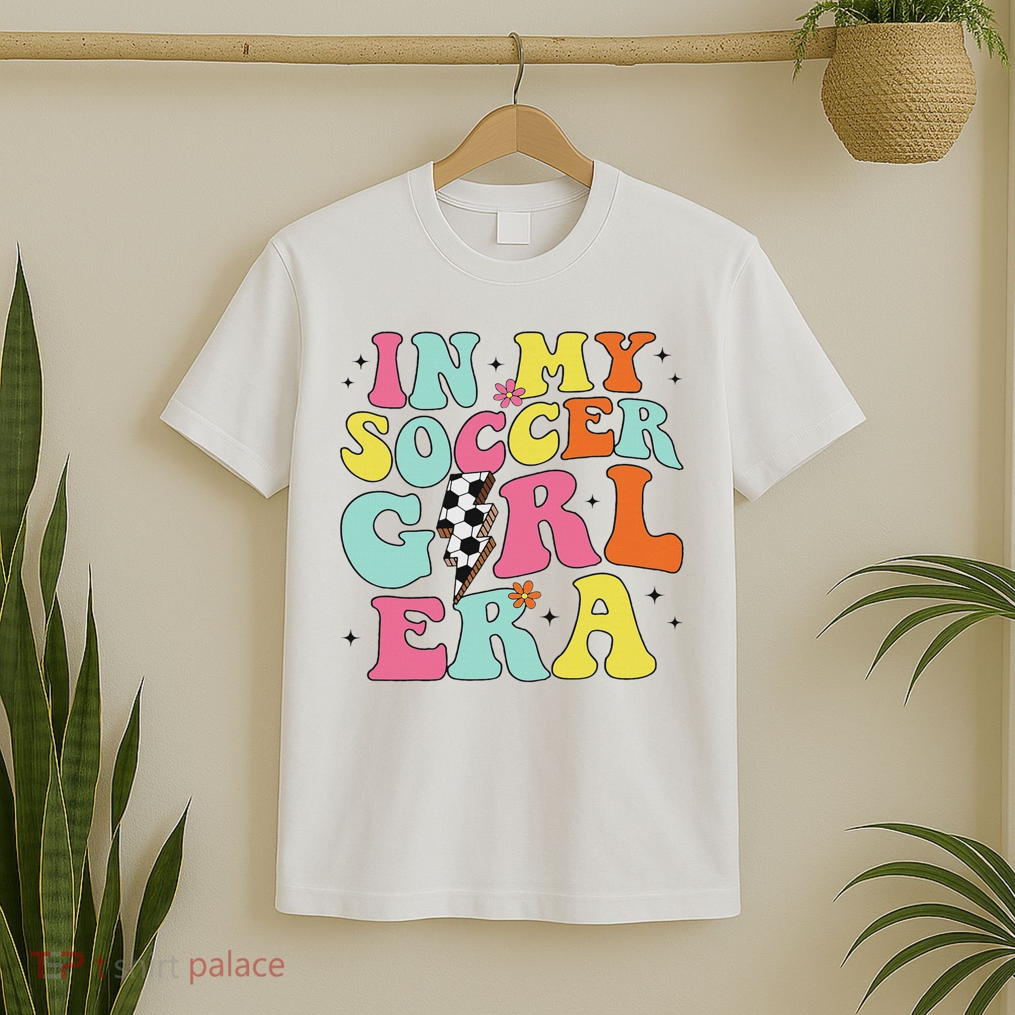 In My Soccer Girl Era Retro Groovy Soccer Girl T-Shirt
