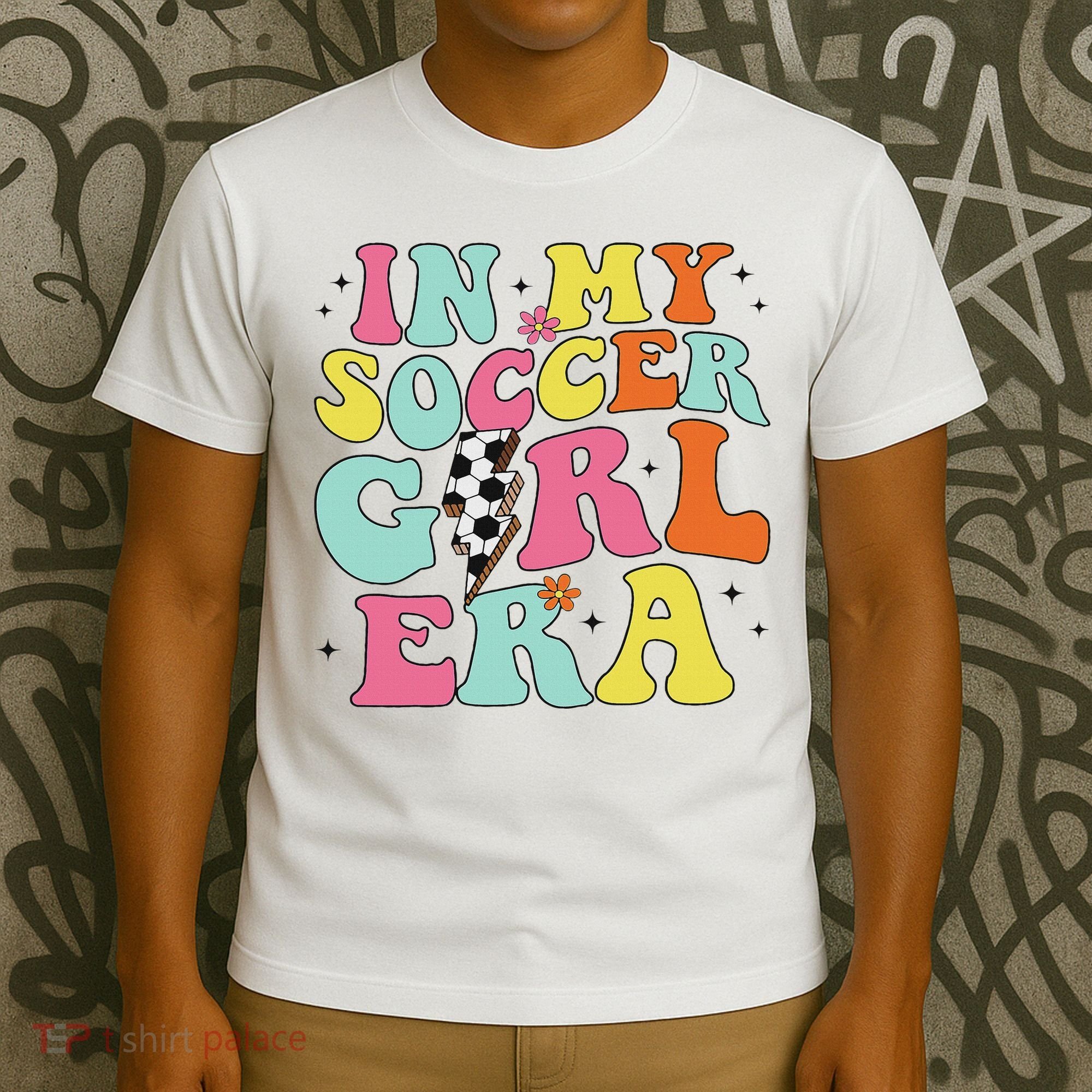 In My Soccer Girl Era Retro Groovy Soccer Girl T-Shirt