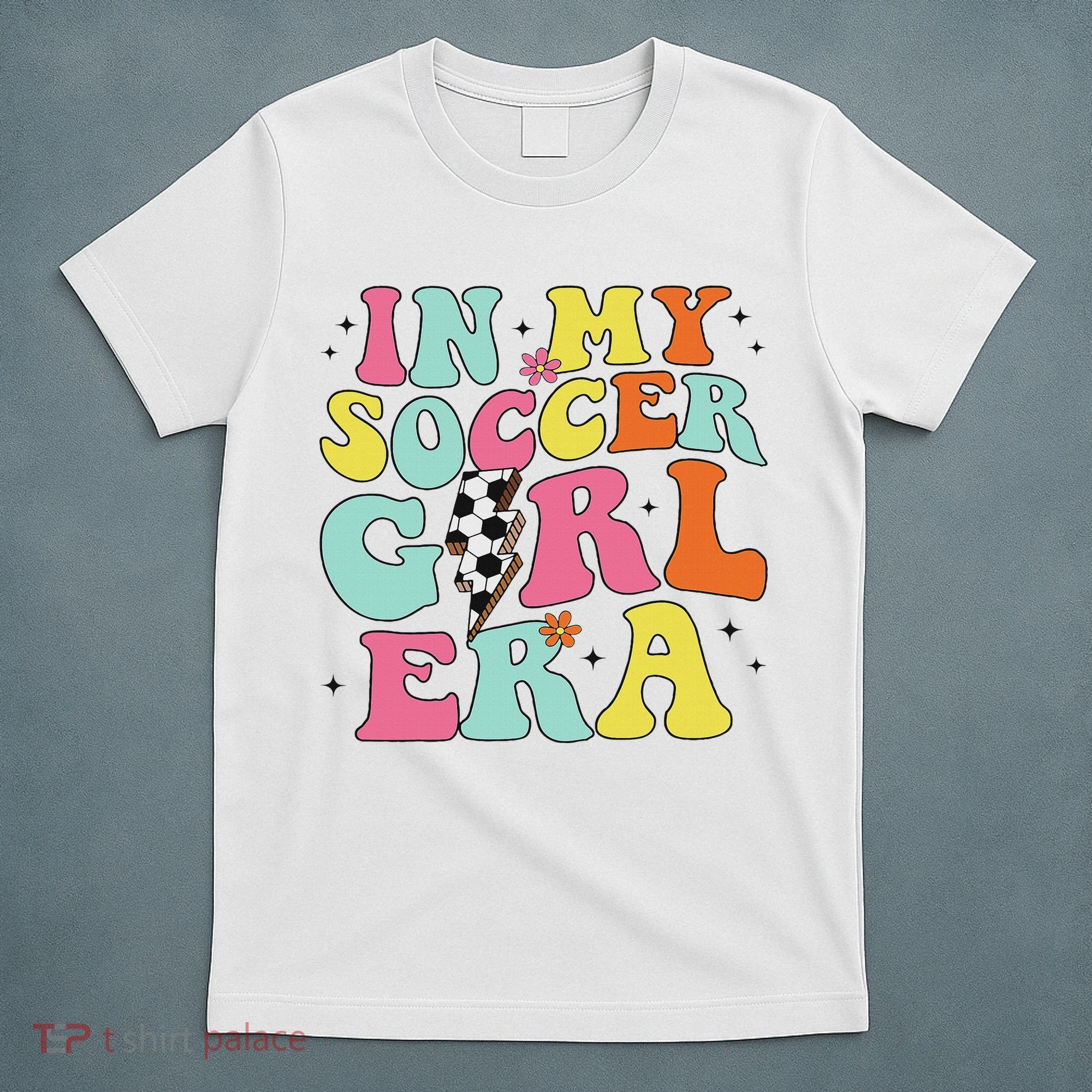 In My Soccer Girl Era Retro Groovy Soccer Girl T-Shirt