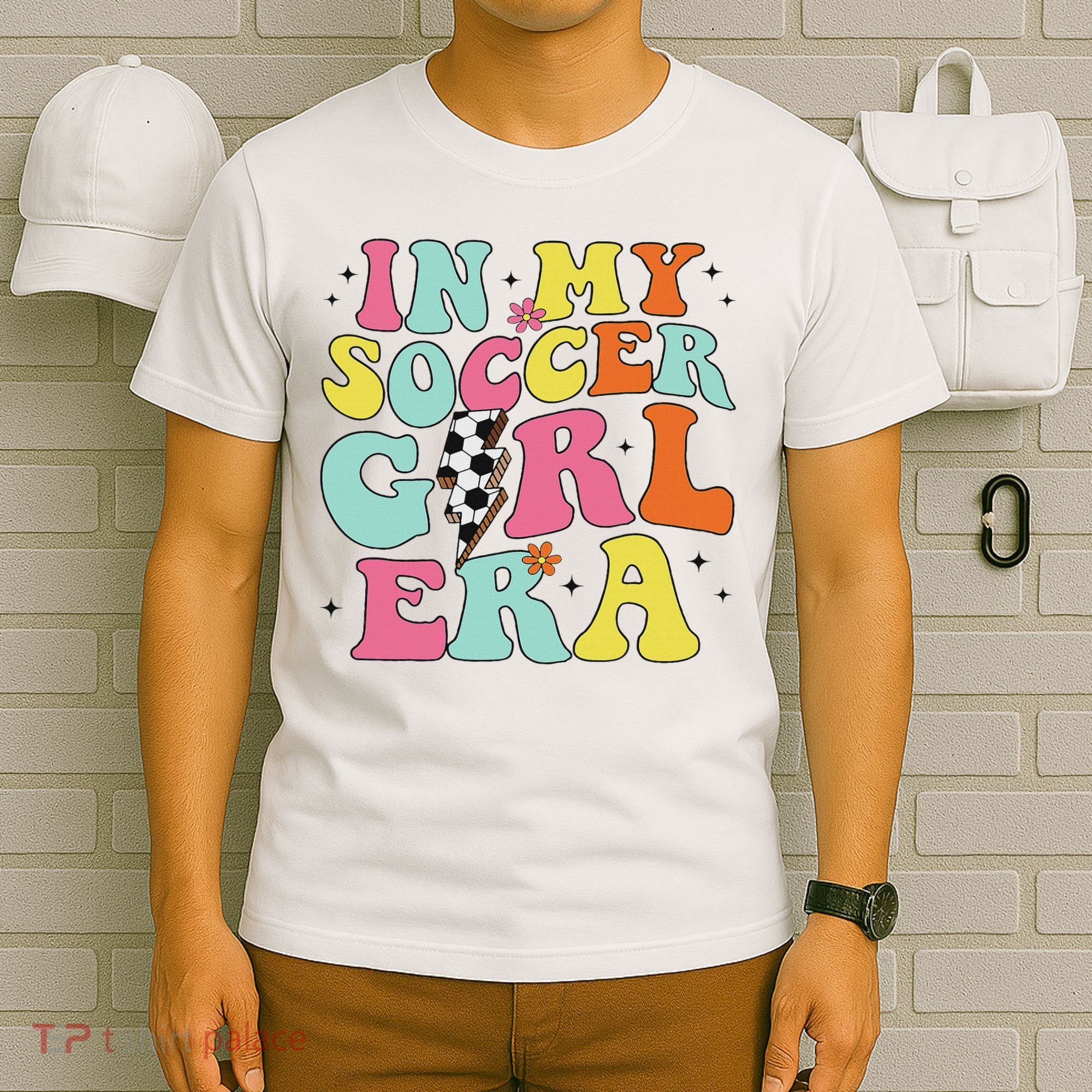 In My Soccer Girl Era Retro Groovy Soccer Girl T-Shirt