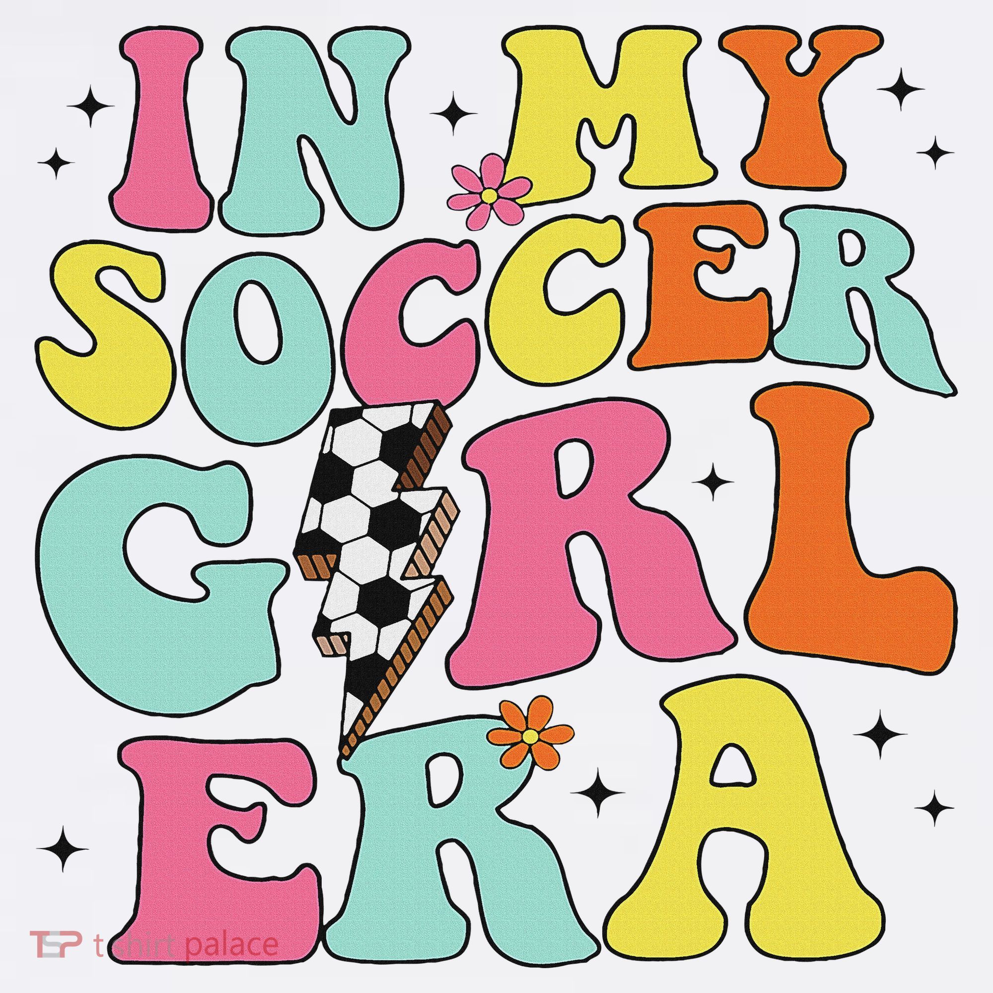 In My Soccer Girl Era Retro Groovy Soccer Girl T-Shirt