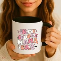 In My Spooky Mama Era Retro Halloween Witchy One Spooky Mom Gift Coffee Mug thumb 3