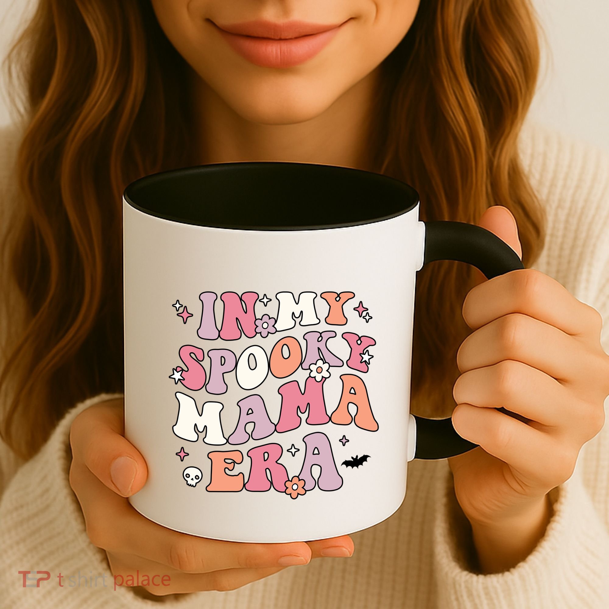 In My Spooky Mama Era Retro Halloween Witchy One Spooky Mom Gift Coffee Mug