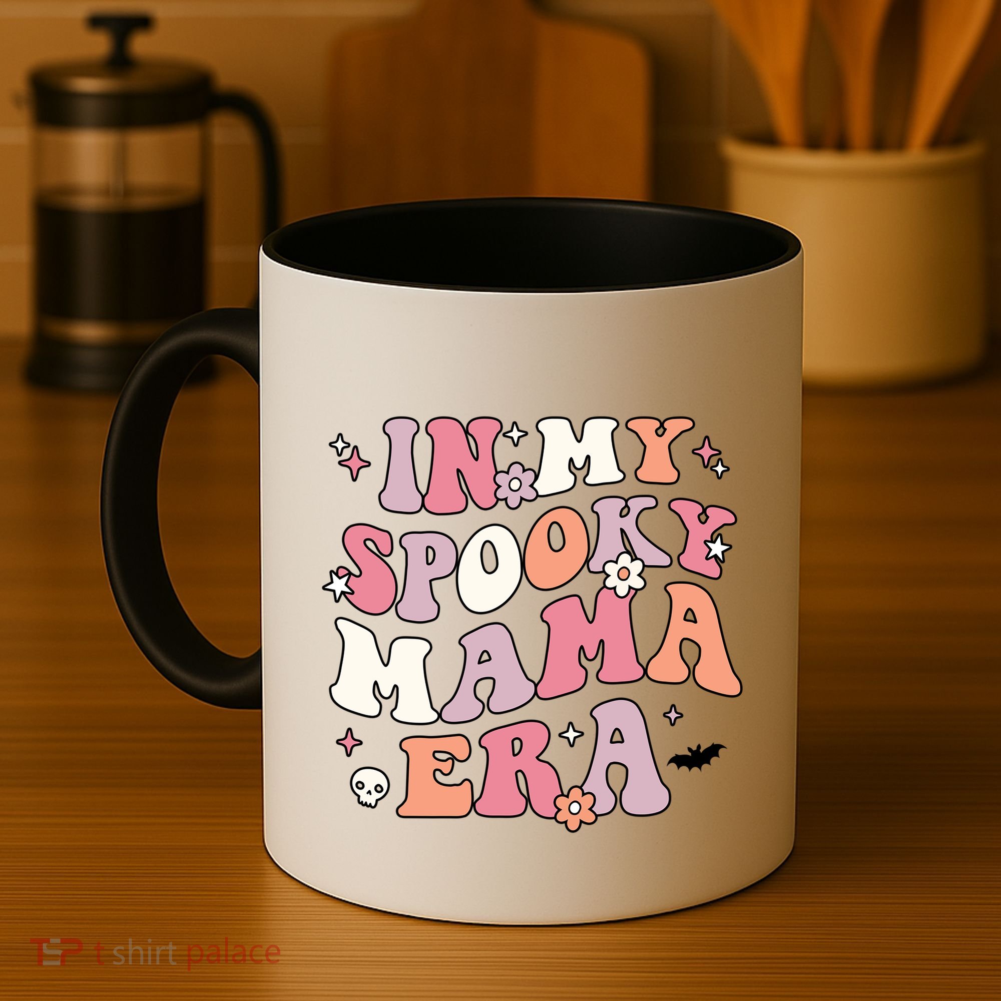 In My Spooky Mama Era Retro Halloween Witchy One Spooky Mom Gift Coffee Mug