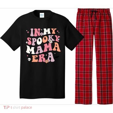 In My Spooky Mama Era Retro Halloween Witchy One Spooky Mom Gift Pajama Set