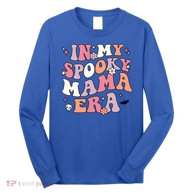 In My Spooky Mama Era Retro Halloween Witchy One Spooky Mom Gift Long Sleeve Shirt